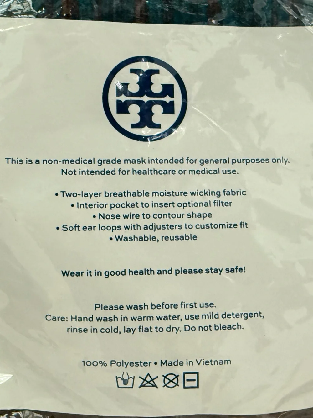 Tory Burch Face Mask